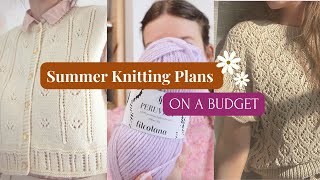 My Summer Knitting Plans | On a Budget | Lace Designs | drops cotton + filcolana peruvian
