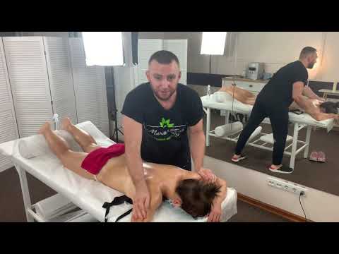 Обучающее видео. Техника Качественного массажа спины за 15 мин. Подробней.