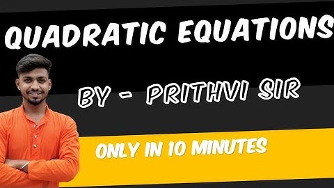 Solving Quadratic Equations Made Easy Step by Step Guide and Examples | Exploring Math With Prithvi