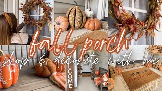 2023 FALL FRONT PORCH DECORATE WITH ME | SMALL PORCH FALL DECOR IDEAS | FALL OUTDOOR DECORATING