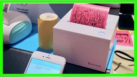 Cubinote prints colorful sticky notes from your smartphone