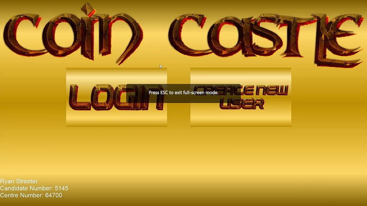 Test Evidence Coin Castle