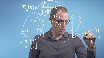 Projections (video 3): Example 1D Projection