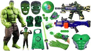 Hulk Toys Collection Unboxing Review-Cloak，Robots，Mask，gloves，pistol，Shield，Laser sword