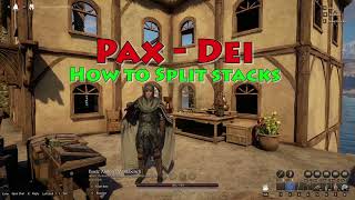Famous PaxDei: How to Split Stacks Wealth