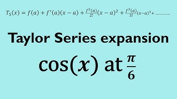 calculate Taylor series Polynomial f(x)=cos(x) centred at pi/6