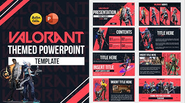 Valorant Themed PowerPoint Template | Animated PowerPoint Template | Academic Presentation