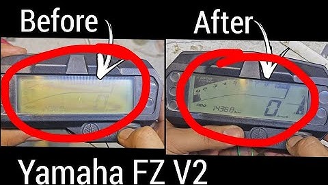 Full Video - Yamaha FZ Fi V2 - Speedometer Fade Display replacement - Part 2 #yamahafzv2 #yamaha