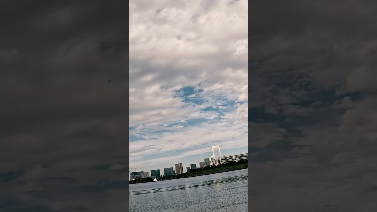 Relaxing Walk in Tokyo: Morning Coffee & Ocean Views at Odaiba Beach 