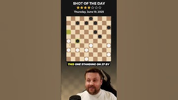 Shot of the Day – June 19, 2025 ➡️ Learn How to Play Checkers at www.worldofcheckers.com