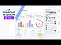 Project Management Dashboard UI Design Concept - C# WinForms with Guna UI Framework