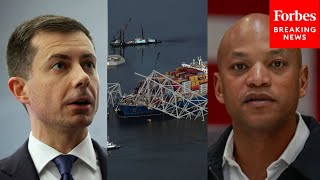 JUST IN: Gov. Moore, Buttigieg \& Maryland Lawmakers Hold News Conference On Bridge Collapse Response