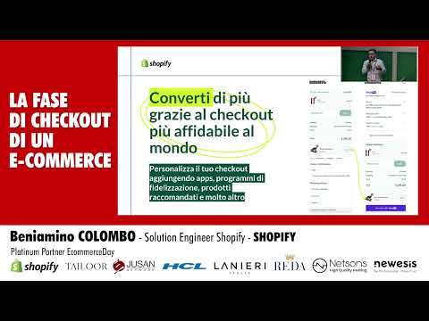 Beniamino COLOMBO Solution Engineer SHOPIFY: Il checkout personalizzato con Shopify