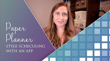 Manage Tasks like a Paper Planner with an App