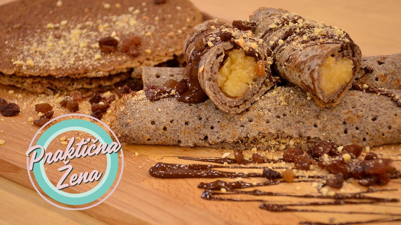 Praktična žena – Heljdine palačinke sa jabukama i suvim grožđem