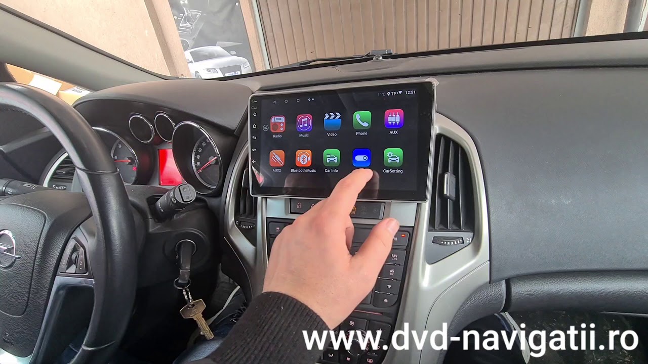 Opel Astra J Navigație Carpad Android 10 Inch Gps Waze Youtube Preluare  Comenzi Volan & Climatronic - Youtube