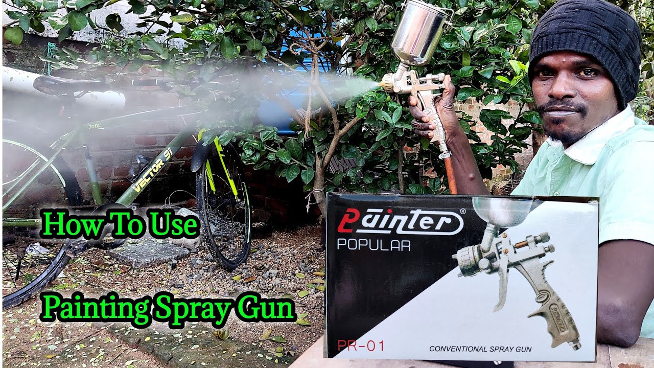 Painting spray gun PR 01 Royal wood polish work YouTube