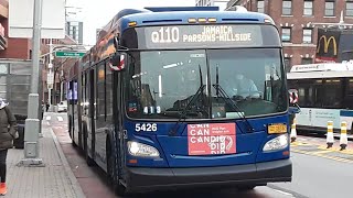 MTA: 2006-2007 Orion VII 07.501 Gen-2+ OG Hybrid, 2016 New Flyer XD60 action on the Q110, Q112