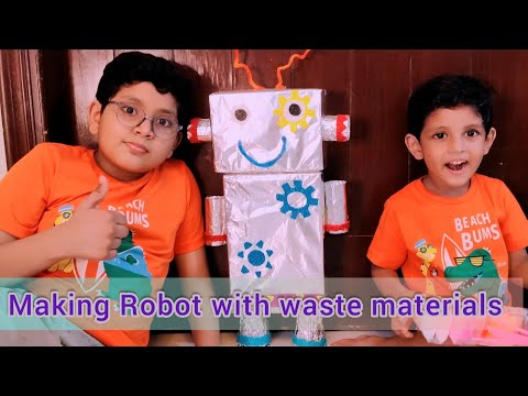 How to Making Robot with Shoe boxes | recycle materials | Aayan Vlogger