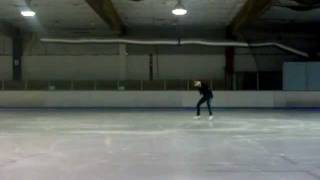 Double flip double toe double loop combo