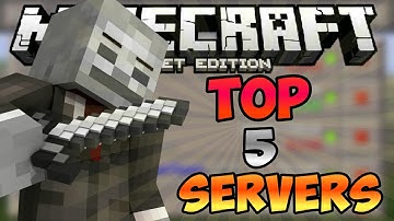 BEST 5 MCPE SERVERS !! - Top 5 Minecraft PE Servers - MCPE 0.14.0(Working)