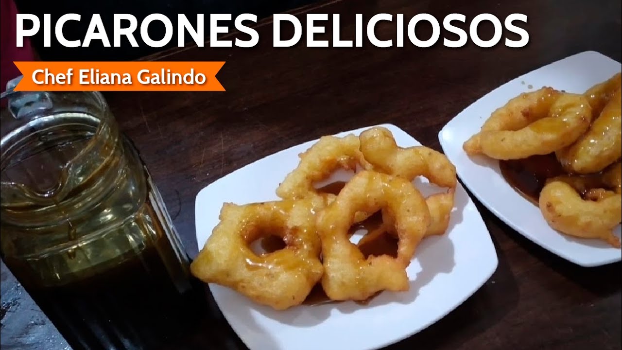 PICARONES tradicionales de camote y zapallo con MIEL DE CHANCACA