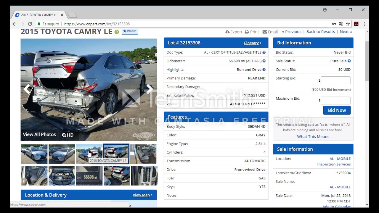Copart Secretos Comprando y Vendiendo Autos Salvages Trucos en USA