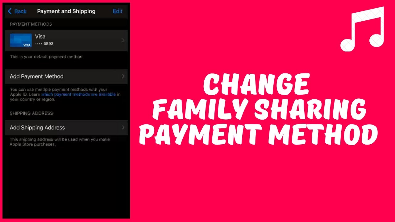 How To Change Family Sharing Payment Method YouTube How To Change Family Sharing Payment Method YouTube