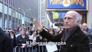 Larry David apologizes for not being able to sign autographs