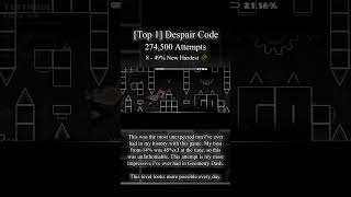 [Top 1] Despair Code 8 - 49% WR || Verifying || #geometrydash #top1 #gaming #gd #shorts #viral