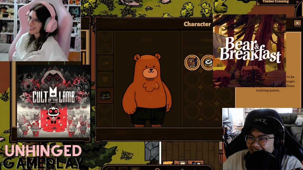 Cult of the Lamb and Bear & Breakfast: Rawr XD | Unhinged Gameplay ...