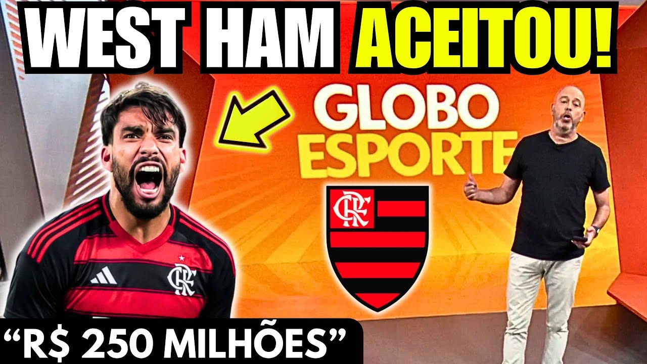R$ 250 MILHÕES?! Globo Esporte traz detalhe e Flamengo se aproxima de Paquetá!