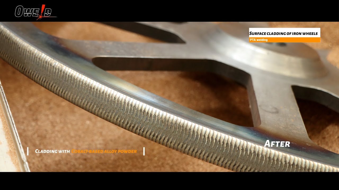 PTA welding——Surface welding of iron wheels