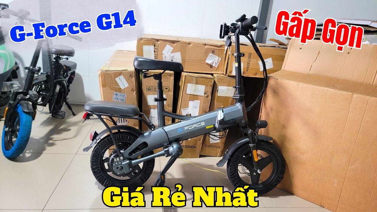 Xe Đạp Điện 2025 - Xe Đạp Điện Gấp Gọn G-Force G14 Cao Cấp ĐẸP Chất Lượng
