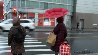 Wind And Rain Invert Umbrellas in Queens, NY - 11/30/2022