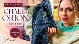 CAL Châle Orion au crochet ✨ Nouveau châle facile à crocheter ensemble pas à pas
