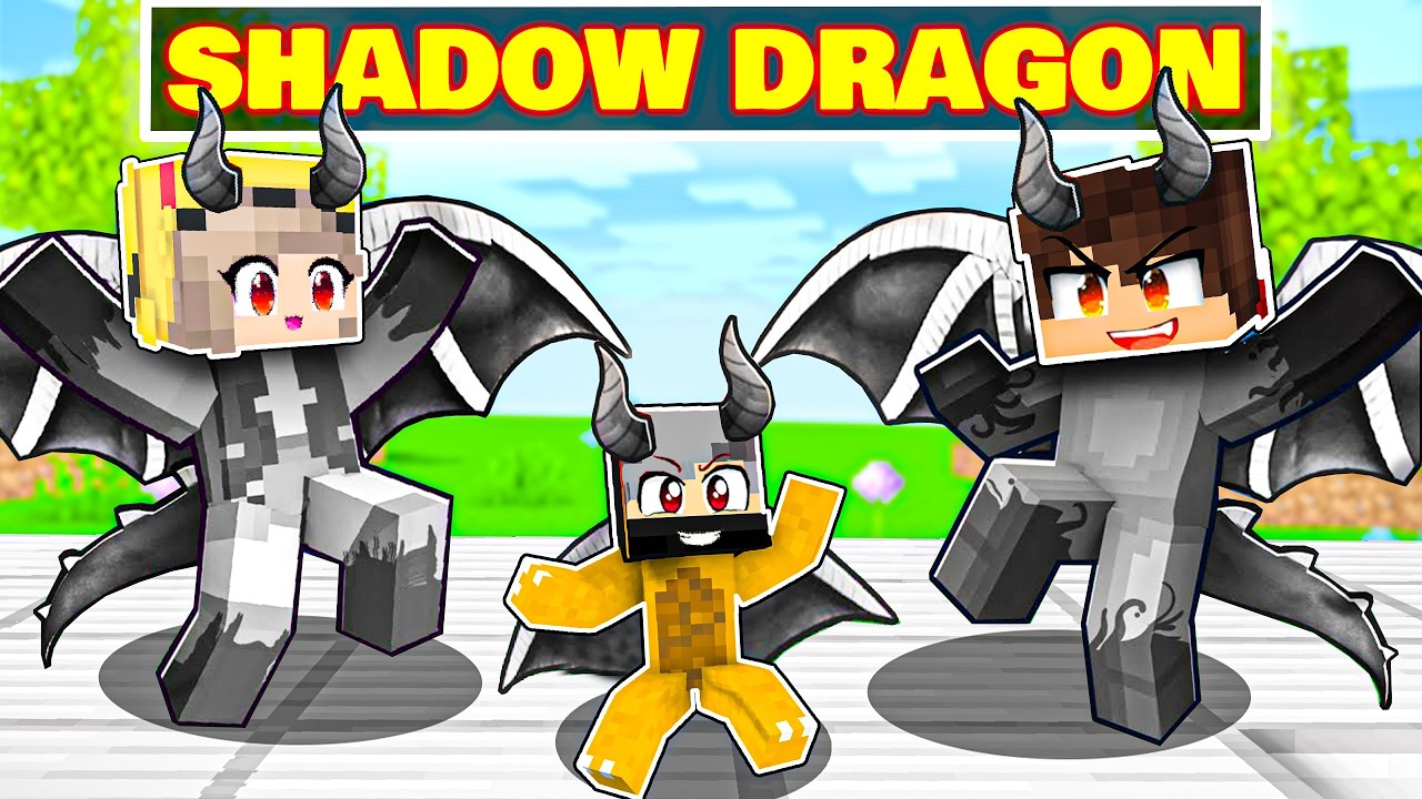 Adopted By the SHADOW DRAGON FAMILY in Minecraft! (Hindi)