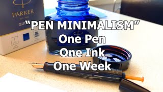 Pen Minimalism Challenge - Can I Use Only One Pen?