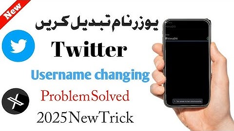 Twitter username changing problem solved 2025 || How to change twitter username ||