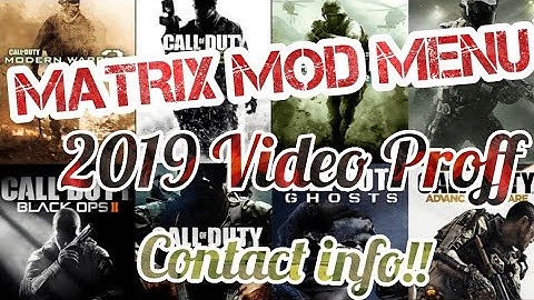 Matrix Mod Menu Is Back!!
