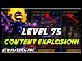 New player guide for level 75  iso8 new campaigns dark dimension planning  marvel strike force