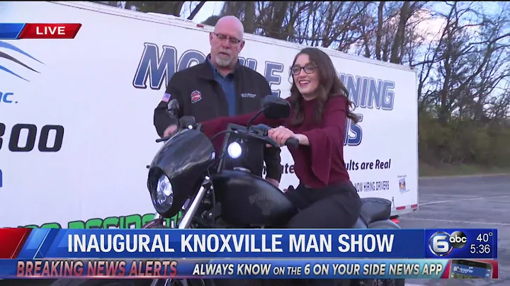 WATE's Victoria Cavaliere trys out a Harley-Davids...