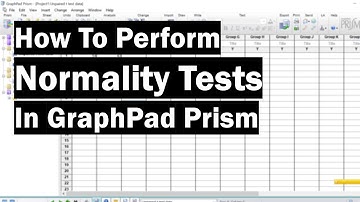 How To Perform Normality Tests In GraphPad Prism