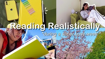 reading realistically during a busy week