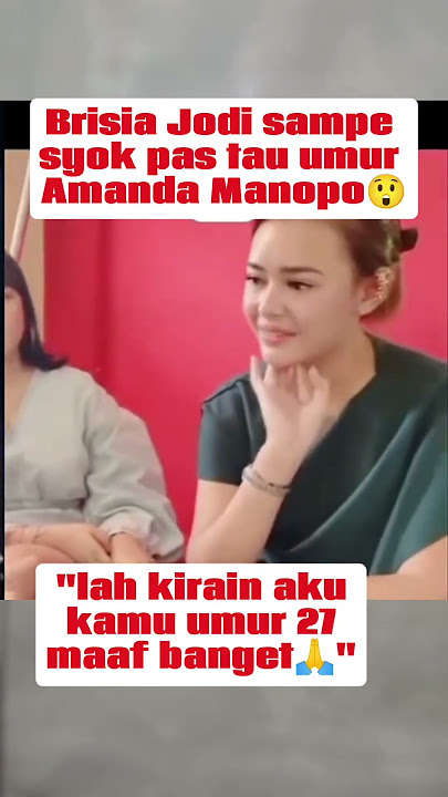 Brisia jodi syok denger umur amanda manopo #shorts #amandamanopo #brisiajodie