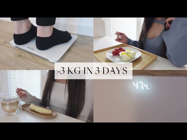 -3 KG IN 3 DAYS | How I lost 3 kg in 3 days🔥 [diet vlog] class=