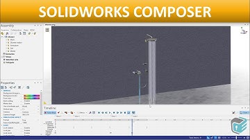 SOLIDWORKS Composer - Water Flow Animation (Shower Head)
