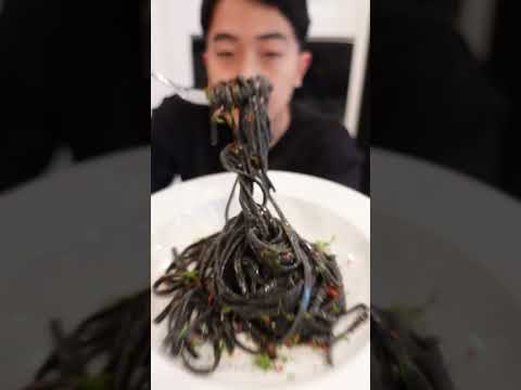 CrisDevilGamer ASMR BLACK NOODLE #shorts