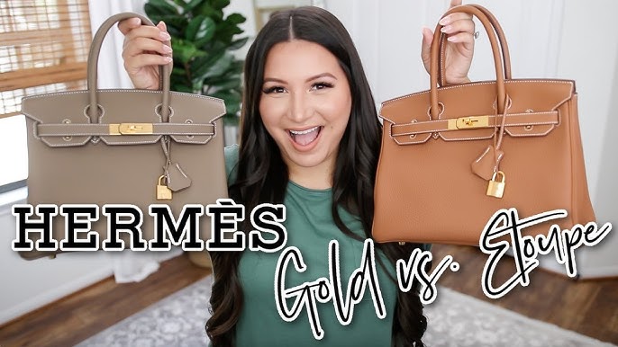 Hermes Birkin 25 Gold on Gold 🔑😱  Unboxing, What Fits, When Worn 