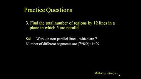 Geometry for CAT 2024  : Session  1 : Lines and regions in a plane